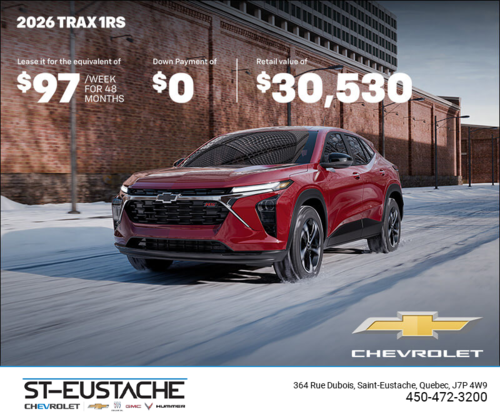 Get the 2026 Chevrolet Trax