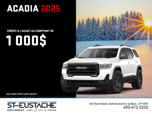 Le GMC Acadia 2025