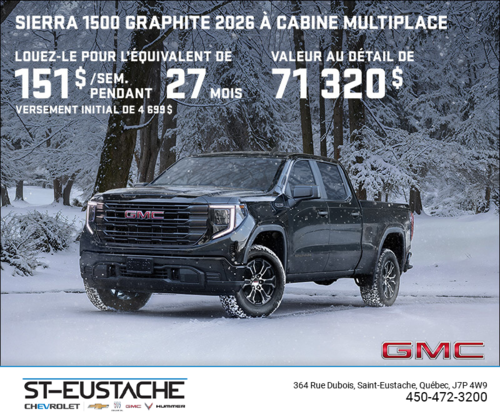 Le GMC Sierra 1500 2026 Graphite