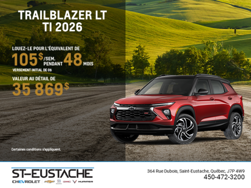 Le Chevrolet Trailblazer LT TI 2026