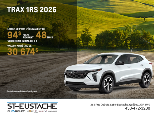 Le Chevrolet Trax 2026