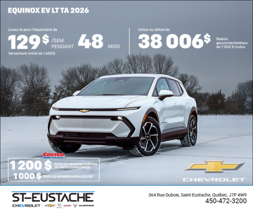 Procurez-vous le Chevrolet Equinox EV 2026