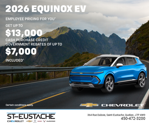 Get the 2026 Chevrolet Equinox EV