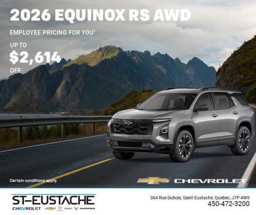 Get the 2026 Chevrolet Equinox RS AWD
