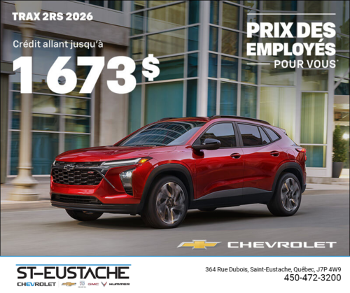 Le Chevrolet Trax 2RS 2026