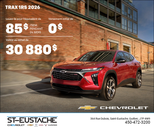 Le Chevrolet Trax 1RS 2026