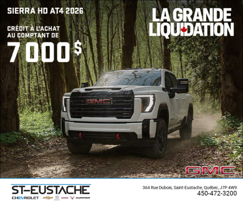 Le GMC Sierra HD AT4 2026