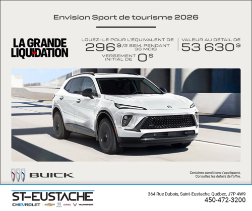 Procurez-vous la Buick Envision 2026