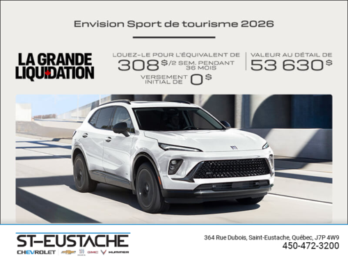 Procurez-vous la Buick Envision 2026