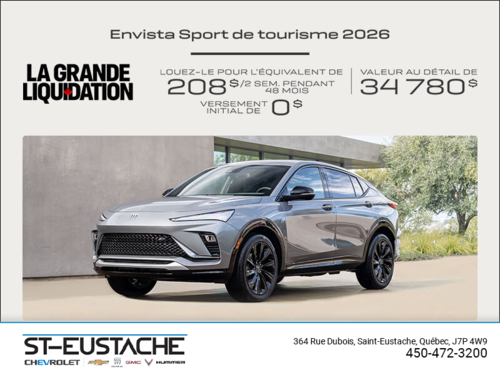 Procurez-vous la Buick Envista 2026