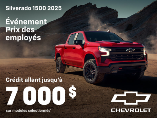 Procurez-vous le Chevrolet Silverado 1500 2025