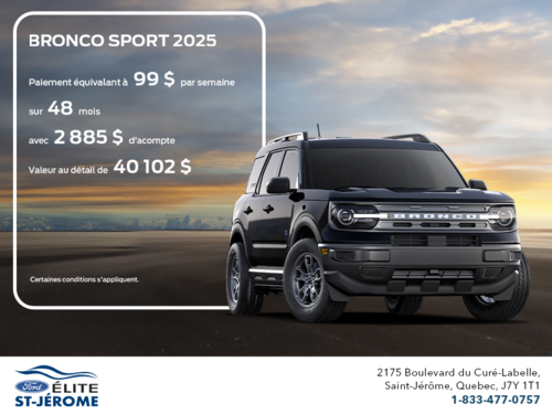 Ford Bronco Sport 2025