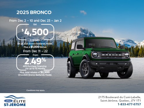 2025 Ford Bronco