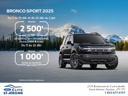 Ford Bronco Sport 2025