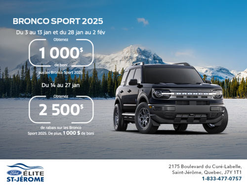 Ford Bronco Sport 2025