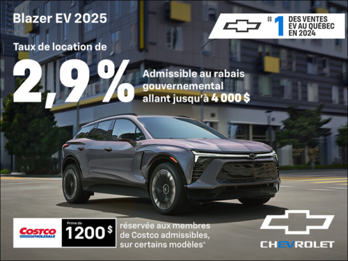 Procurez-vous le Chevrolet Blazer EV 2025