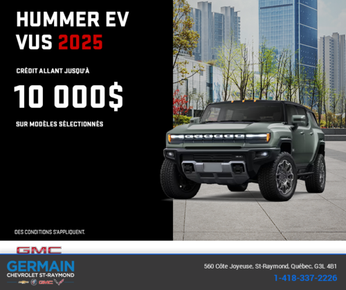 Le GMC Hummer EV VUS 2025