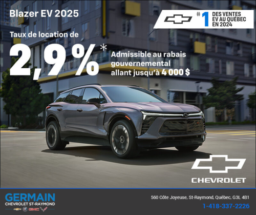 Procurez-vous le Chevrolet Blazer EV 2025