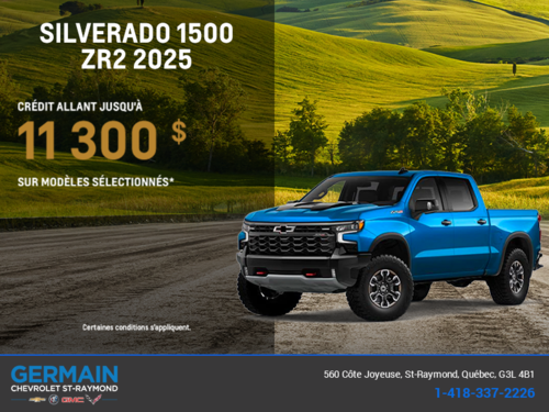 Procurez-vous le Chevrolet Silverado 1500 ZR2 2025