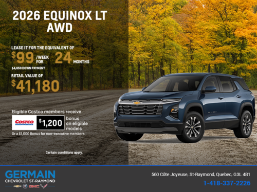 Get the 2026 Chevrolet Equinox LT AWD