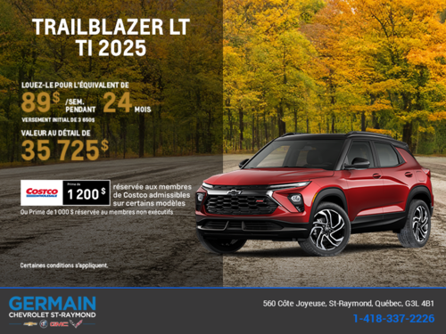 Le Chevrolet Trailblazer LT TI 2026