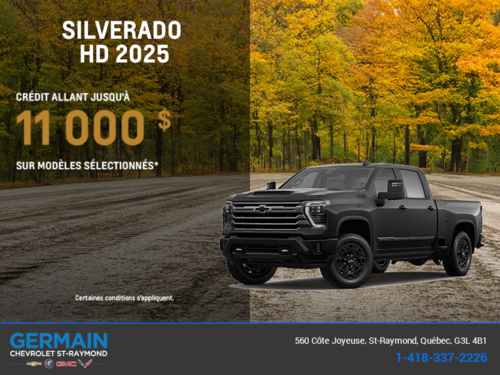 Procurez-vous le Chevrolet Silverado HD 2025