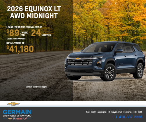 Get the 2026 Chevrolet Equinox LT AWD