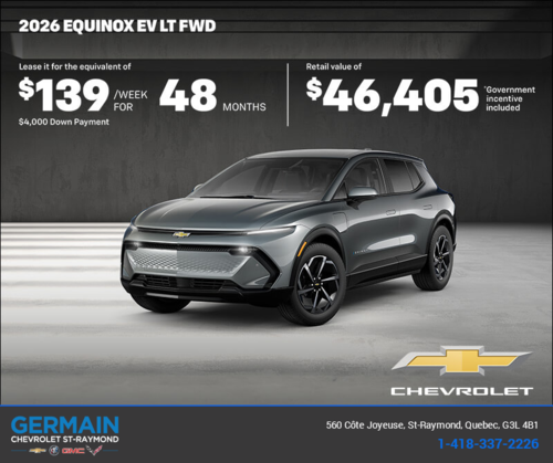 Get the 2026 Chevrolet Equinox EV