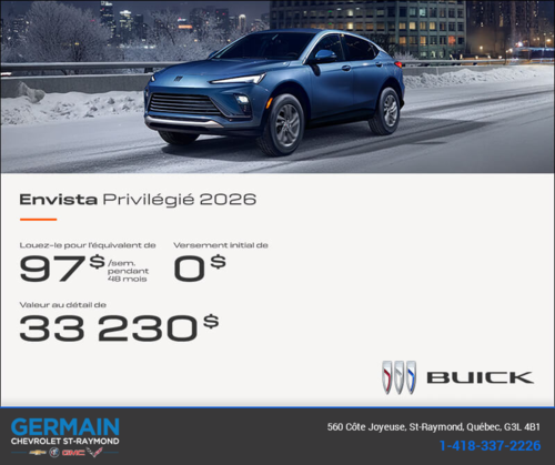Procurez-vous la Buick Envista 2026