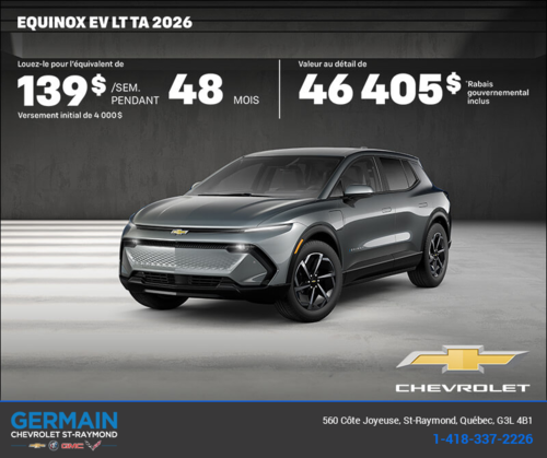 Procurez-vous le Chevrolet Equinox EV 2026