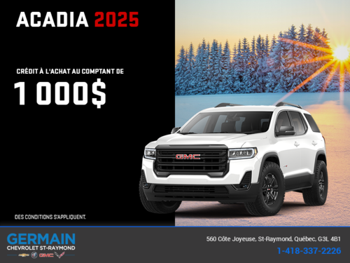 Le GMC Acadia 2025