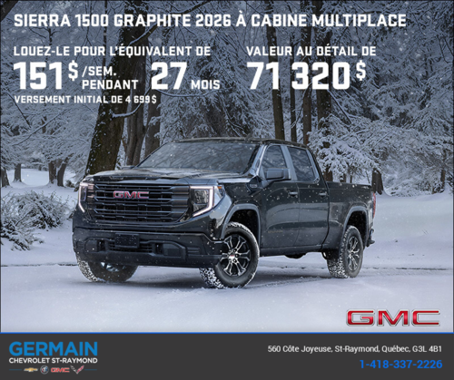Le GMC Sierra 1500 2026 Graphite