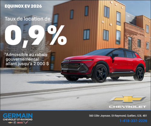 Procurez-vous le Chevrolet Equinox EV 2026