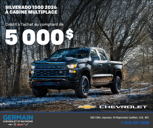 Procurez-vous le Chevrolet Silverado 1500 2026