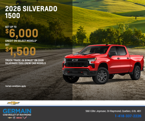 Get the 2026 Chevrolet Silverado 1500