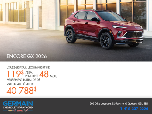 Procurez-vous le Buick Encore GX 2026