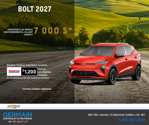 Procurez-vous le Chevrolet Bolt 2027