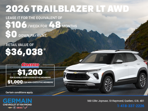 Get the 2026 Chevrolet Trailblazer LT AWD