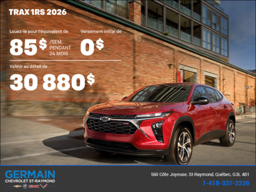 Le Chevrolet Trax 1RS 2026