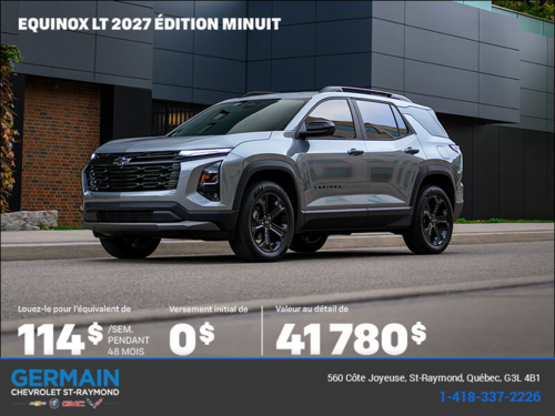 Procurez-vous le Chevrolet Equinox  2027