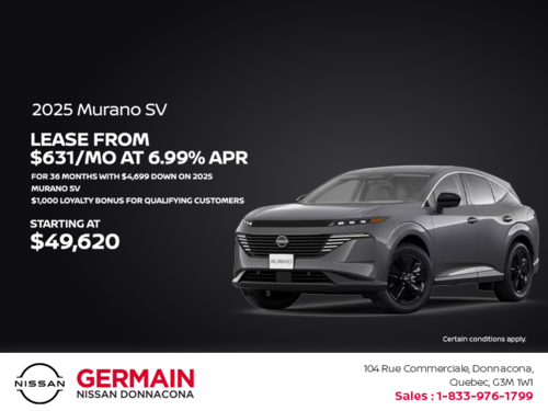 Get the 2025 Murano today!