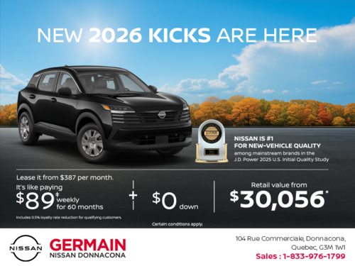 Get the 2026 Kicks Today!