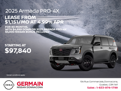 Get the 2025 Nissan Armada Today!