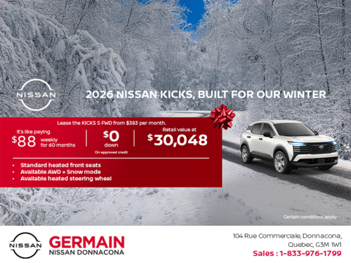 Get the 2026 Kicks Today!