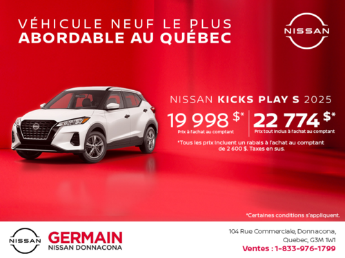 Obtenez le Kicks Play 2025 !