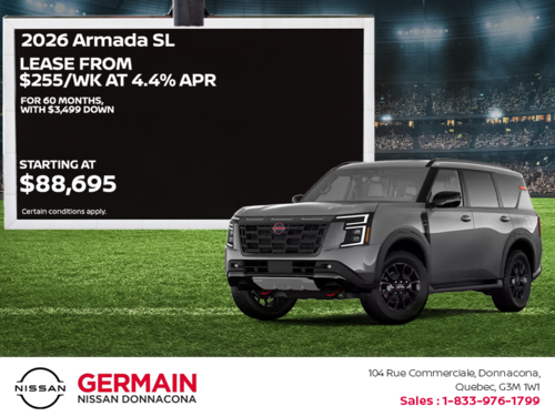 Get the 2026 Nissan Armada Today!