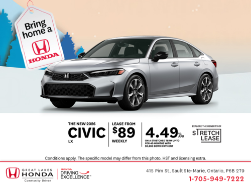 Get the 2026 Honda Civic!