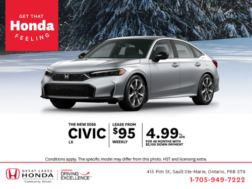 Get the 2026 Honda Civic!