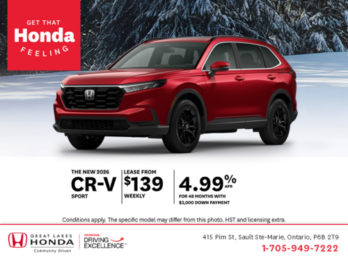 Get the 2026 Honda CR-V!
