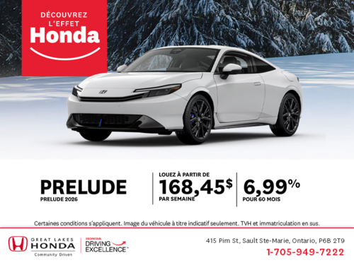 Procurez-vous le Honda Prelude 2026 !